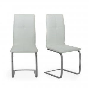 Juno Set of 2 Dining Chairs White