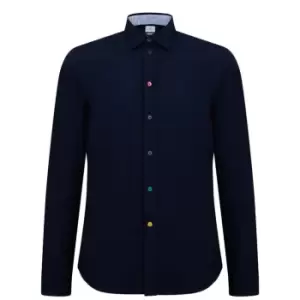 Paul Smith Multi Poplin Shirt - Blue