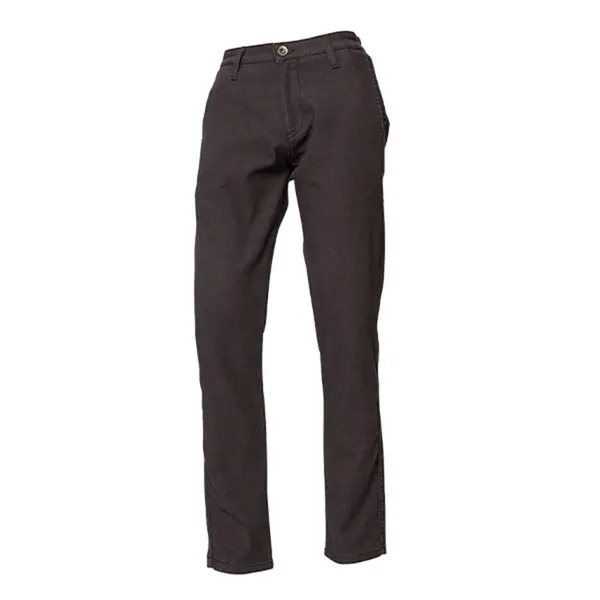 ROKKER Tweed Chino Tapered Slim Dark Grey L30/W40