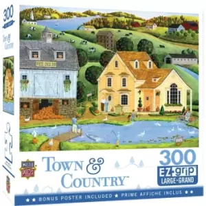 Masterpieces Puzzle Town & Country The White Duck Inn Ez Grip Puzzle 300 Piece Jigsaw Puzzle