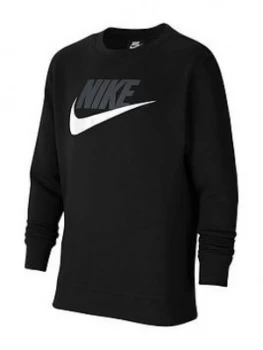 Nike Older Boys Club Crew - Black Size M 10-12 Years