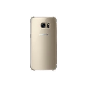 Samsung EF-ZG935CFEGWW Clear View Cover for Galaxy S7 edge Gold