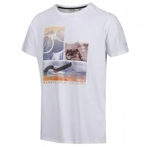 Regatta Cline IV Graphic Tshirt - WhiteSumScen