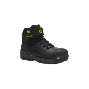 Caterpillar Mens Excavator Grain Leather Safety Boots (7 UK) (Black) - Black