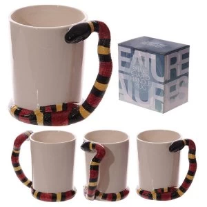 Water Snake Shaped Handle Snake Mug