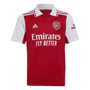 adidas Arsenal FC Home Shirt 2022 2023 Junior Boys - Red