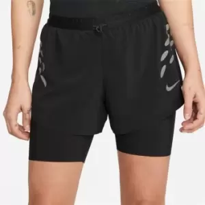 Nike Dri-FIT Run Division Womens 2-In-1 Running Shorts - Black