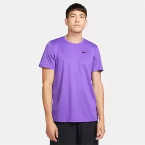 Nike Superset Short Sleeve Training Top Mens - Purple