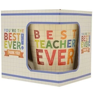 Best Teacher Ever Stoneware Mug