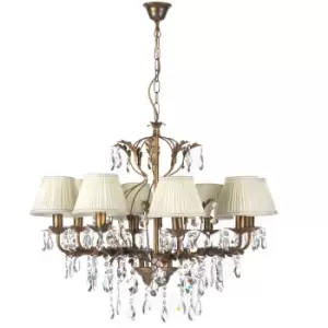 Onli Karen Multi Arm Chandelier with Shades Bronze