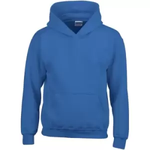 Gildan Heavy Blend Childrens Unisex Hooded Sweatshirt Top / Hoodie (L) (Royal)