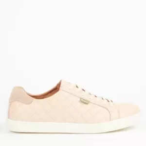 Barbour Womens Bridget Leather Low Top Trainers - Pink - UK 5