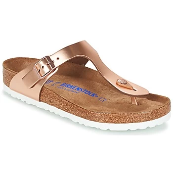 Birkenstock GIZEH SFB womens Flip flops / Sandals (Shoes) in Gold,2.5,2.5,3.5,4.5,5,5.5