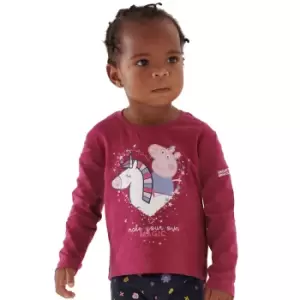 Regatta Girls Peppa Pig Long Sleeve Graphic T Shirt 36-48 Months