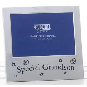 Satin Silver Occasion Frame Special Grandson