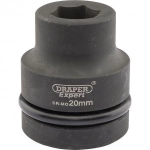 Draper Expert 1" Drive Hexagon Impact Socket Metric 1" 20mm