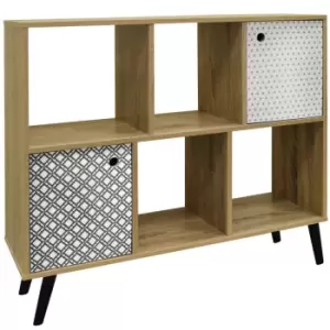 Techstyle Retro Open Sideboard Cube Shelving / Lp Vinyl Storage 2 Doors