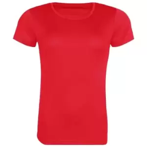 Awdis Womens/Ladies Cool Recycled T-Shirt (S) (Fire Red)