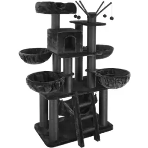 Tectake Cat Tree Scratching Post Gismo - Black