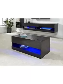 Gfw Galicia Coffee Table With LED Light - Black