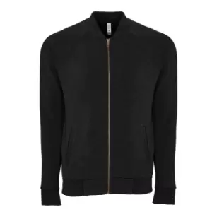 Next Level Unisex Adults PCH Bomber Jacket (S) (Heather Black)