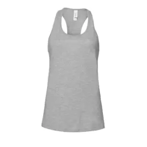 Bella + Canvas Womens/Ladies Heather Jersey Racerback Tank Top (S) (Athletic Heather Grey)