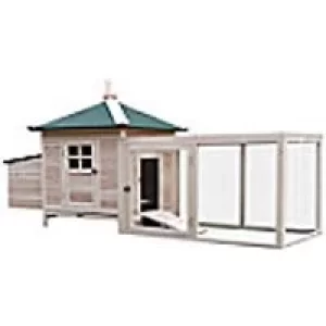 PawHut Chicken Coop D51-092 970 x 1960 x 760 mm Cream