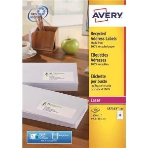 Avery QuickPEEL Recycled Address Labels Pack of 1400 Labels