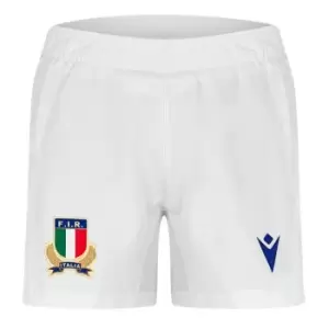 Macron Italy Rugby Home Shorts 2023 2024 Adults - Blue