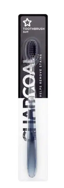 Superdrug Charcoal Black Toothbrush