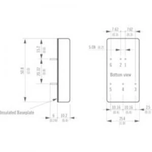 DCDC converter print TracoPower TEN 15 4822WI 48 Vdc 12 Vdc