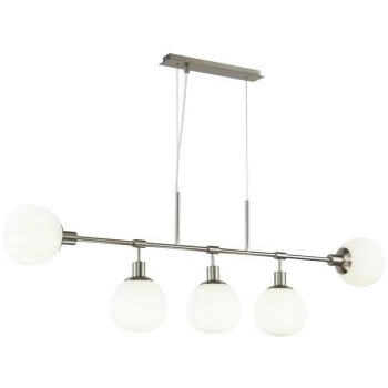 Maytoni Lighting - Erich Ceiling Pendant Lamp Nickel, 5 Light, E14