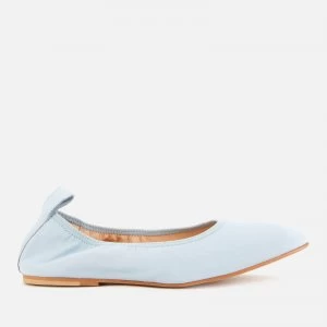 Clarks Womens Pure Leather Ballet Flats - Pale Blue - UK 7