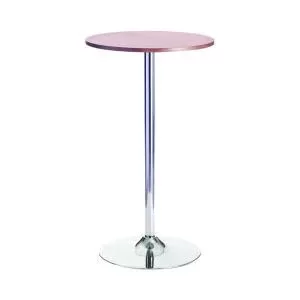 Jemini Bistro Trumpet Table Tall 600x600x1045mm WalnutChrome KF838317