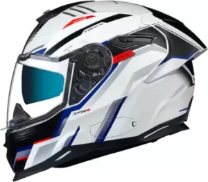 Nexx SX.100R Gridline Helmet, white-red-blue, Size L, white-red-blue, Size L