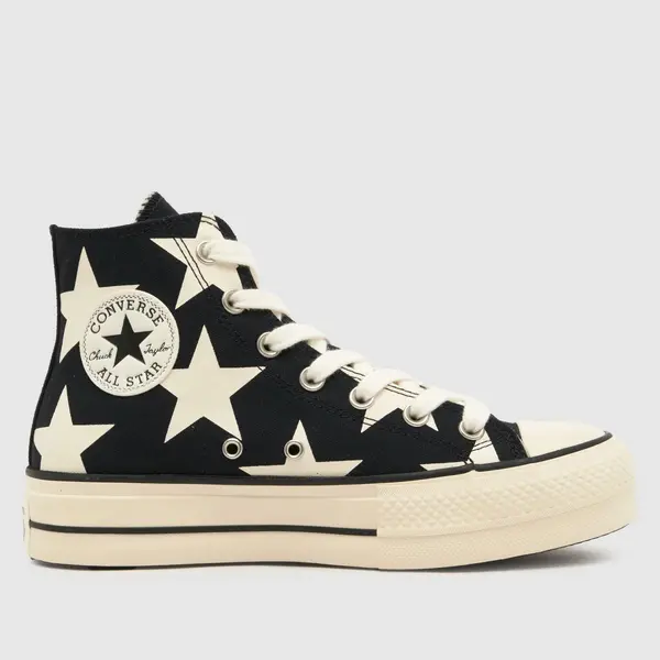 Converse all star lift hi new form trainers in white & Black UK 4 (EU 36½)