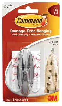 3M Command Plastic Adhesive Hook