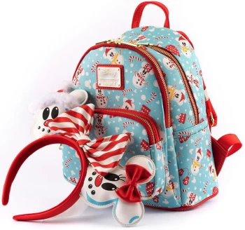 Mickey Mouse Loungefly - Mickey & Minnie Snowman Mini backpacks multicolor