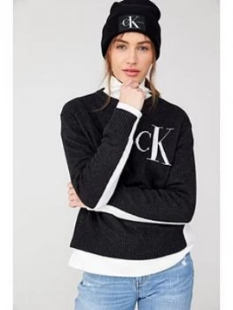 Calvin Klein Jeans Logo Archive Sweater - Grey