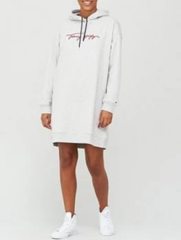 Tommy Hilfiger Carmen Regular Long Sleeve Hooded Dress - Grey