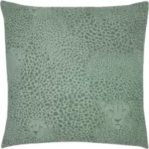 Furn Hidden Cheetah Cushion Cover (One Size) (Sage Green) - Sage Green