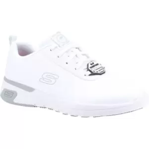 Skechers Womens/Ladies Marsing Gmina Slip Resistant Leather Trainers (4 UK) (White) - White