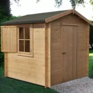 Shire Camelot Garden Log Cabin 19mm 8' x 8'