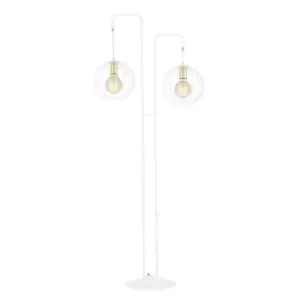 Albio White Multi Arm Floor Lamp 2x E27