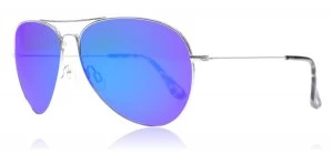 Maui Jim Mavericks Sunglasses Silver B264 Polariserade 61mm