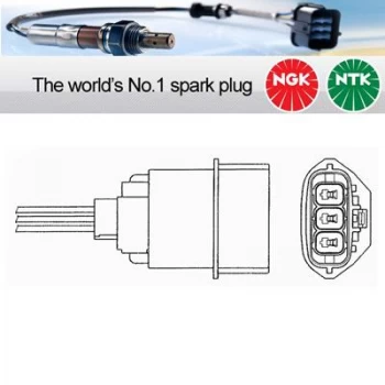 1x NGK NTK Oxygen O2 Lambda Sensor OZA660-EE6 OZA660EE6 (5680)