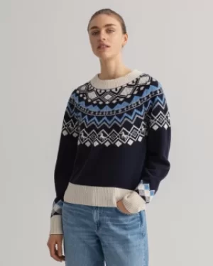 GANT Fair Isle Crew Neck Sweater