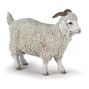 PAPO Farmyard Friends Angora Goat Toy Figure, Three Years or Above, White (51170)