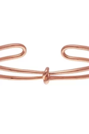 Ladies Olivia Burton Rose Gold Plated Forget Me Knot Cuff OBJ16KDB05