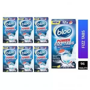 Bloo Power Fizz Anti­Limescale Lemon Tabs 12 x 25g (300g)